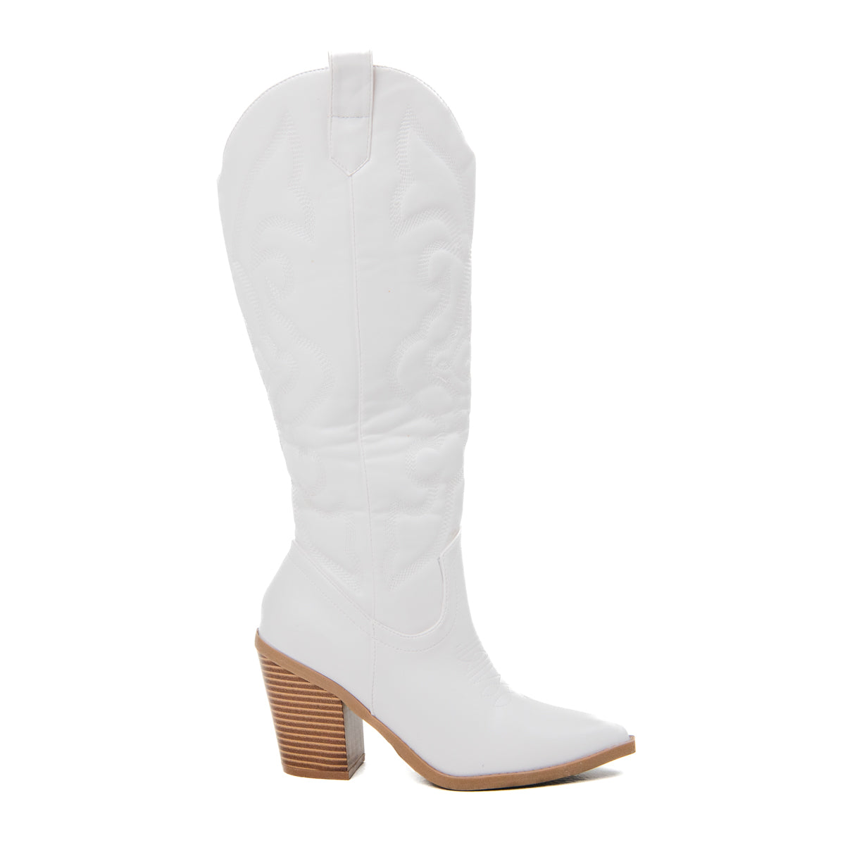 Missguided white 2025 cowboy boots