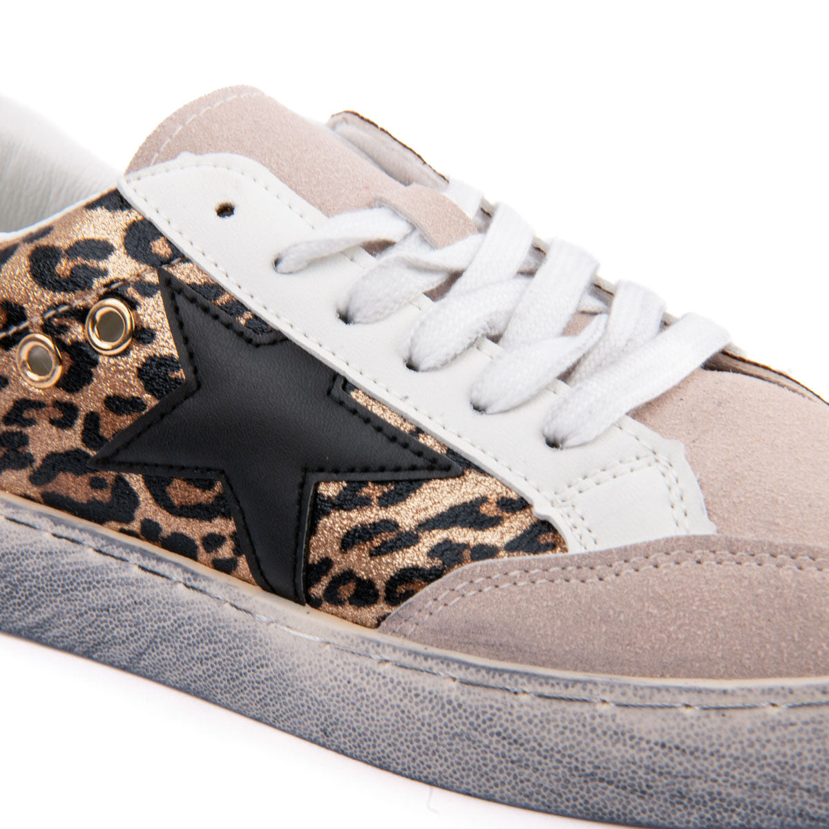 Tenis Animal Print golden